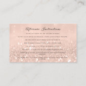 Nazorginstructies Lash Roos Gold Drips Vonk Visitekaartje (Achterkant)