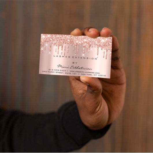 Nazorginstructies Lash Roos Gold Drips Vonk Visitekaartje