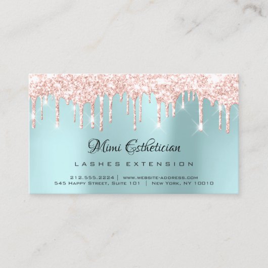 Nazorginstructies Lash Roos Gold Drives Blue Visitekaartje (Voorkant)