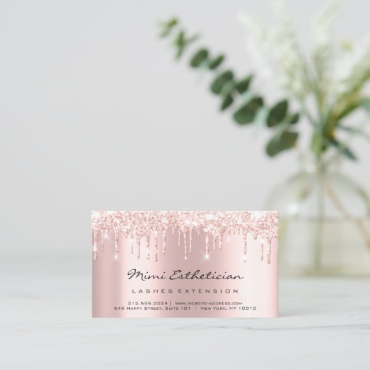 Nazorginstructies Lash Roos Gold Drives Roze Visitekaartje (Staand voorkant)