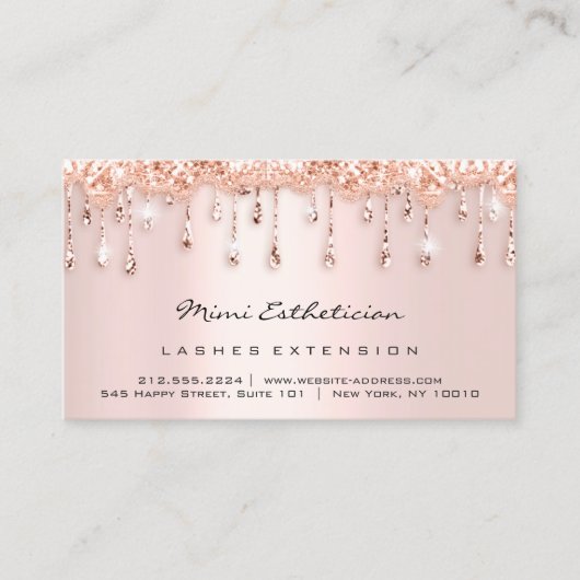 Nazorginstructies Lash Roos Unieke schijven Visitekaartje (Voorkant)