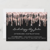 Nazorginstructies Lashes Back Roos Gold Drives Kaart (Voorkant)