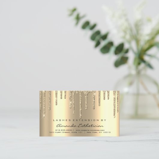 Nazorginstructies Lashes Extension Dips Spark Visitekaartje (Staand voorkant)