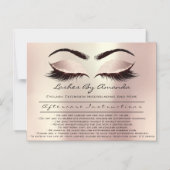 Nazorginstructies Lashes Extension Microbladi Magnetische Uitnodiging (Voorkant)