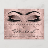 Nazorginstructies Lashes Extension Roos Birds Briefkaart (Voorkant)