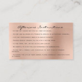 Nazorginstructies Lashes Extension Sparkly Visitekaartje (Achterkant)