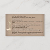 Nazorginstructies Logo Microblade Gold BU Visitekaartje (Achterkant)