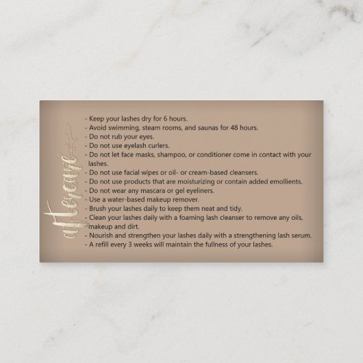 Nazorginstructies Logo Microblade Gold BU Visitekaartje (Achterkant)