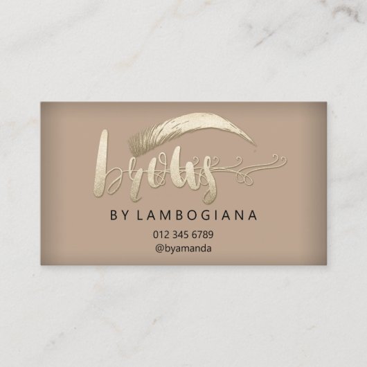 Nazorginstructies Logo Microblade Gold BU Visitekaartje (Voorkant)