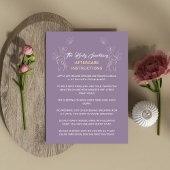 Nazorginstructies Logo vrouwen Lichaam Paarse Visitekaartje