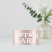 Nazorginstructies Modern Lash Roos Gold Kaart Afsprakenkaartje (Staand voorkant)