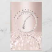 Nazorginstructies Roos Glitter Electrolysis Flyer (Voorkant)