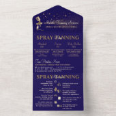 Nazorginstructies Spray Tan Flyer marine All In One Uitnodiging (Binnen)