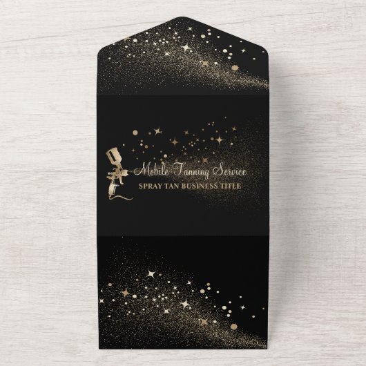 Nazorginstructies Spuit taan Flyer All In One Uitnodiging (Buitenkant)