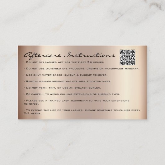 Nazorginstructies Uitslag Roos Drift QR-code Visitekaartje (Achterkant)