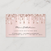 Nazorginstructies Uitslag Roos Glitter DripBlush Visitekaartje (Voorkant)