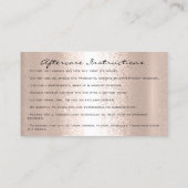 Nazorginstructies Uitslag Roos Gold Drives Bruin Visitekaartje (Achterkant)