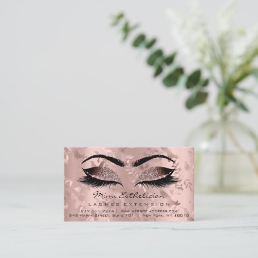 Nazorginstructies Uitslag Roos Gold Eyelashes Visitekaartje (Staand voorkant)