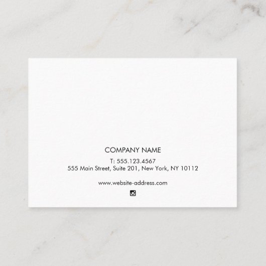 Nazorginstructies voor doorboren van knopen visitekaartje (Achterkant)