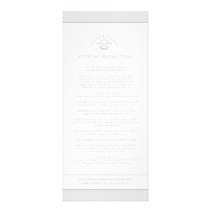 Nazorginstructies voor het boren van oren reclamekaart