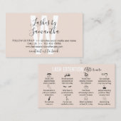 Nazorginstructies voor twaalf maal plassen visitekaartje (Voorkant / Achterkant)