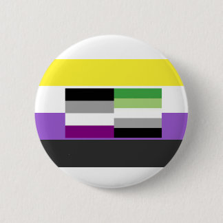NB Asexual Aromantic Button