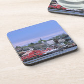 NB Canada, Nova Scotia. Een uitzicht van Lunenburg Bier Onderzetter (Linkerzijde)