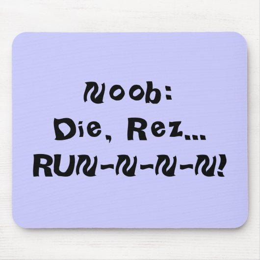 NB: Die, Rez...RUN-N-N-N. Muismat (Voorkant)