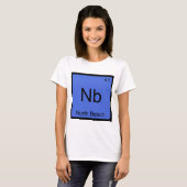 Nb - North Beach Grappige Chemie Element Symbool T T-shirt (Voorkant volledig)