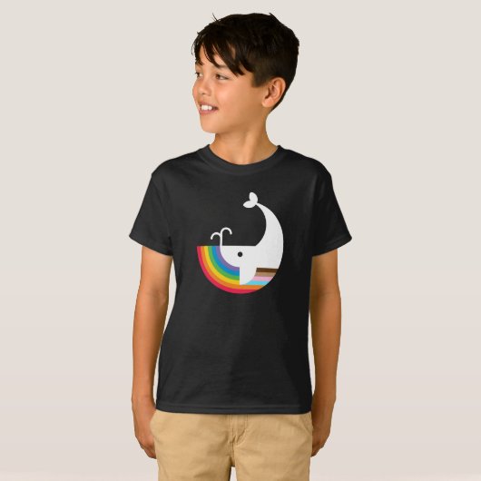 NB Pride Children's Whale T-shirt (Voorkant volledig)