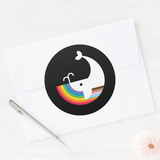 NB Pride Whale Sticker (Envelop)
