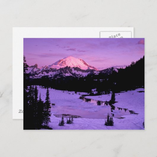 NB, VS, Washington, Mt Rainier National 3 Briefkaart (Voorkant / Achterkant)