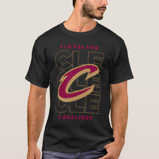 NBA Cleveland Cavaliers Stacked City Logo T-shirt