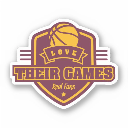 NBA Cleveland Cavaliers Team Kleur Sticker (Voorkant)