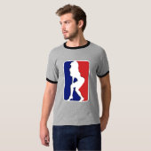 NBA Funny Ringer T-shirt (Voorkant volledig)