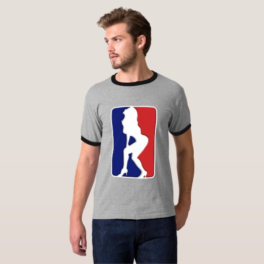 NBA Funny Ringer T-shirt (Voorkant volledig)