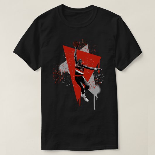 NBA Legends Clyde Drexler Classic T Shirt (Design voorkant)