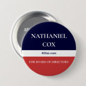 NBC BOD Campaign Button (Voorkant /achterkant)