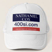NBC BOD Campaign Button Trucker Pet (Voorkant)