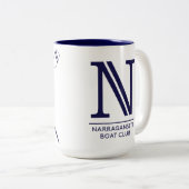 NBC-Mok met Crest en N-Logo Tweekleurige Koffiemok (Voorkant rechts)