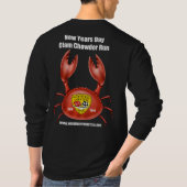 NBCA New Years Day Clam Chowder Run T-shirt (Achterkant)