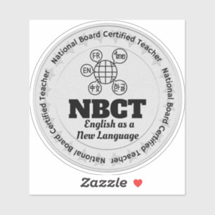 NBCT Docent Engels als nieuwe taal Sticker