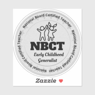 NBCT Leraar Vroege Jeugd Generalist Raad CERT Sticker