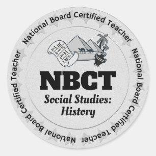 NBCT Maatschappelijk Jaar Sociale Studies: Geschie Ronde Sticker