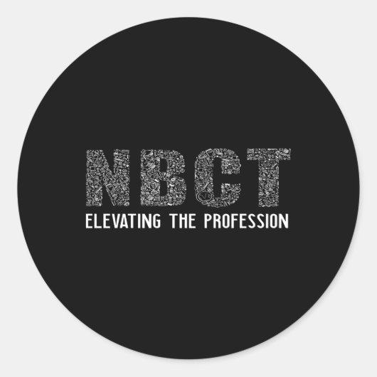 NBCT National Board Certified Teacher Celebration Ronde Sticker (Voorkant)