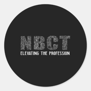 NBCT National Board Certified Teacher Celebration Ronde Sticker