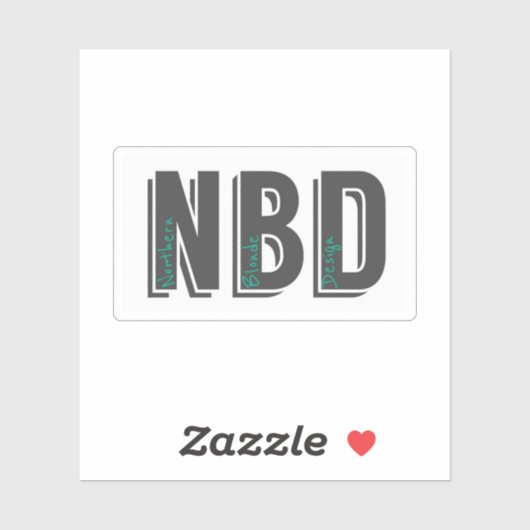 NBD Logo Sticker (Vel)