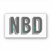 NBD Logo Sticker (Voorkant)