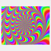NBK Zuur Wiel Psychedelische reis Fleece Deken (Voorkant (Horizontaal))
