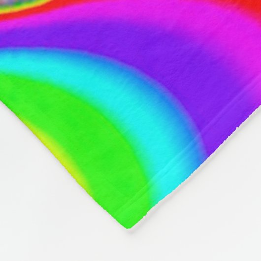 NBK Zuur Wiel Psychedelische reis Fleece Deken (Hoek)